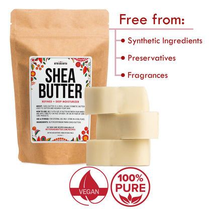 Side profile of Better Shea Butter pure African shea butter