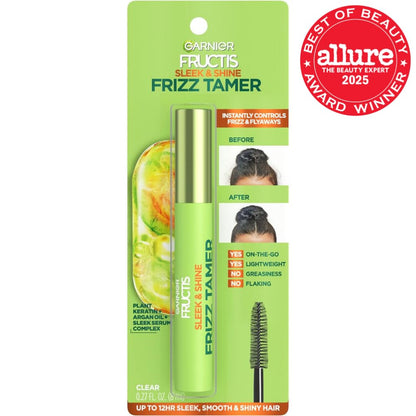 Garnier hair styling serum wand applicator brush close up for flyaways