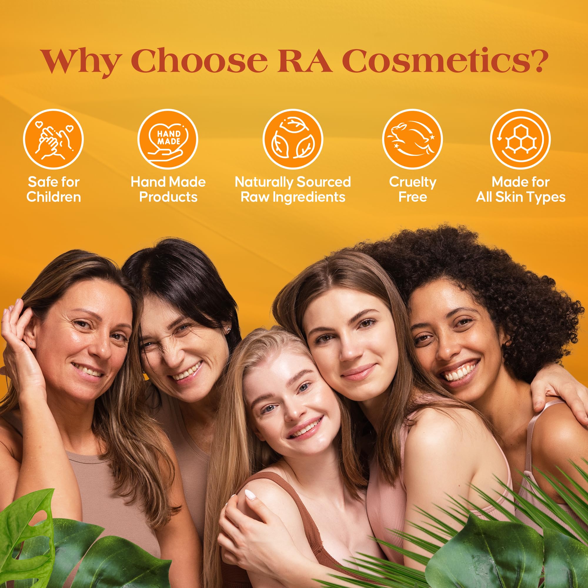 RA Cosmetics 6 Ounce shea butter jar label details