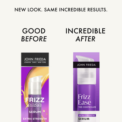 John Frieda anti frizz hair serum fifty milliliters bottle on white background