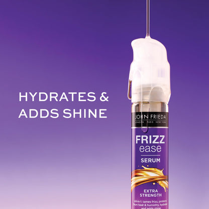 John Frieda Frizz Ease smoothing serum infused with argan coconut and moringa oils