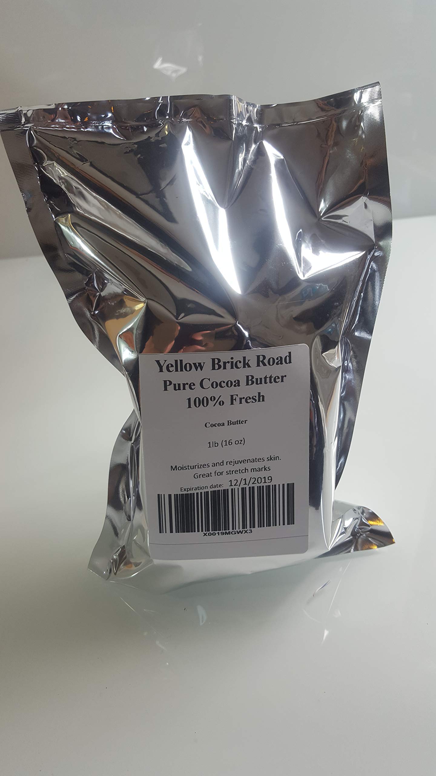 Yellow Brick Road cocoa butter 1 pound packaging for DIY skincare