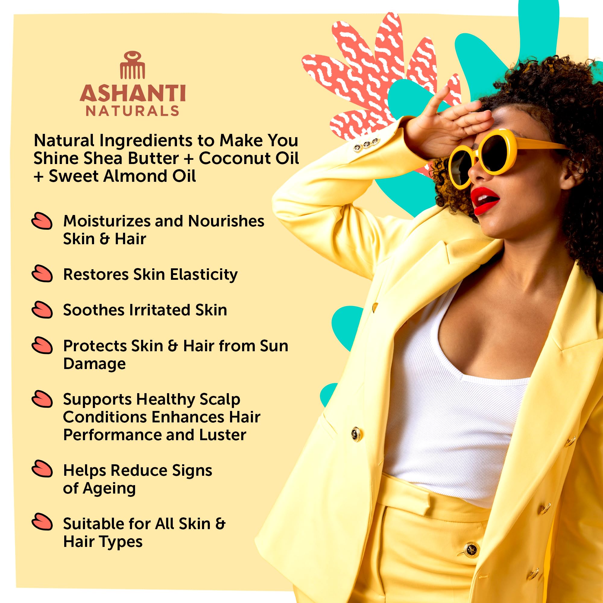 Texture of Ashanti Naturals whipped shea butter cream
