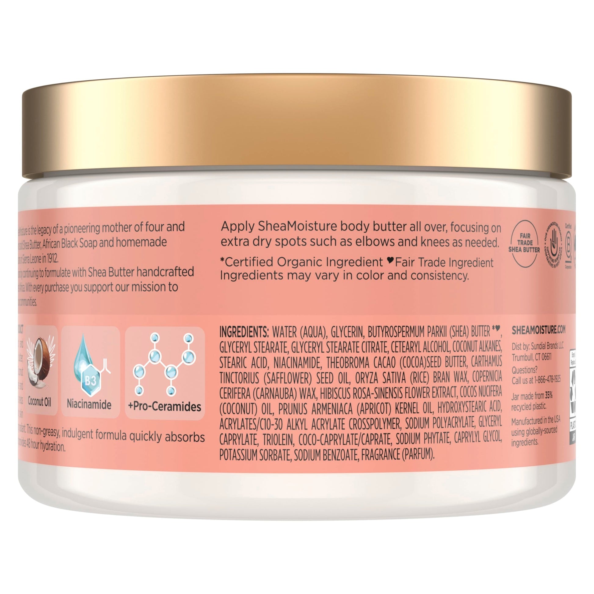 SheaMoisture body butter texture detail