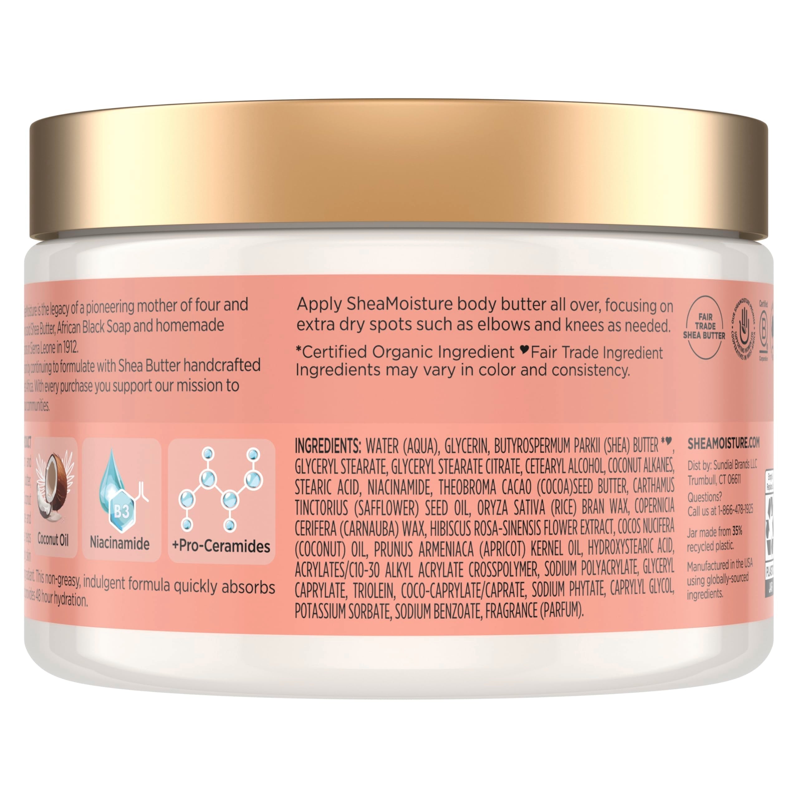 SheaMoisture body butter texture detail