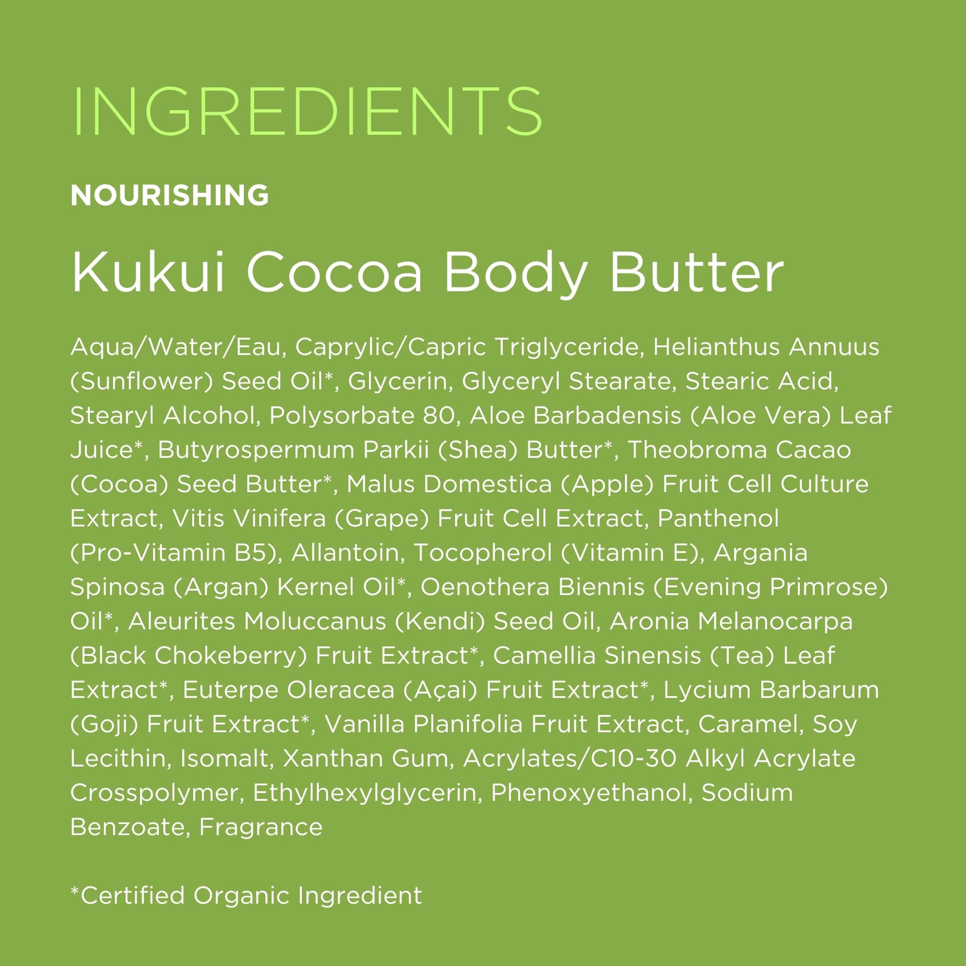 Andalou Naturals Kukui Cocoa body cream application