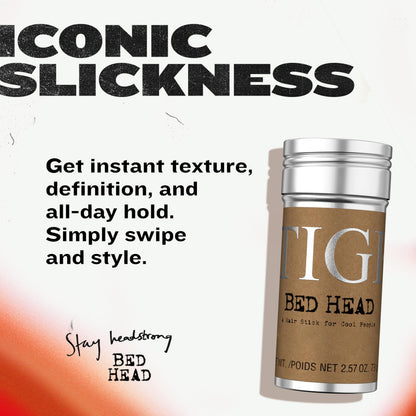 TIGI Bed Head Hair Wax Stick open container showing product texture