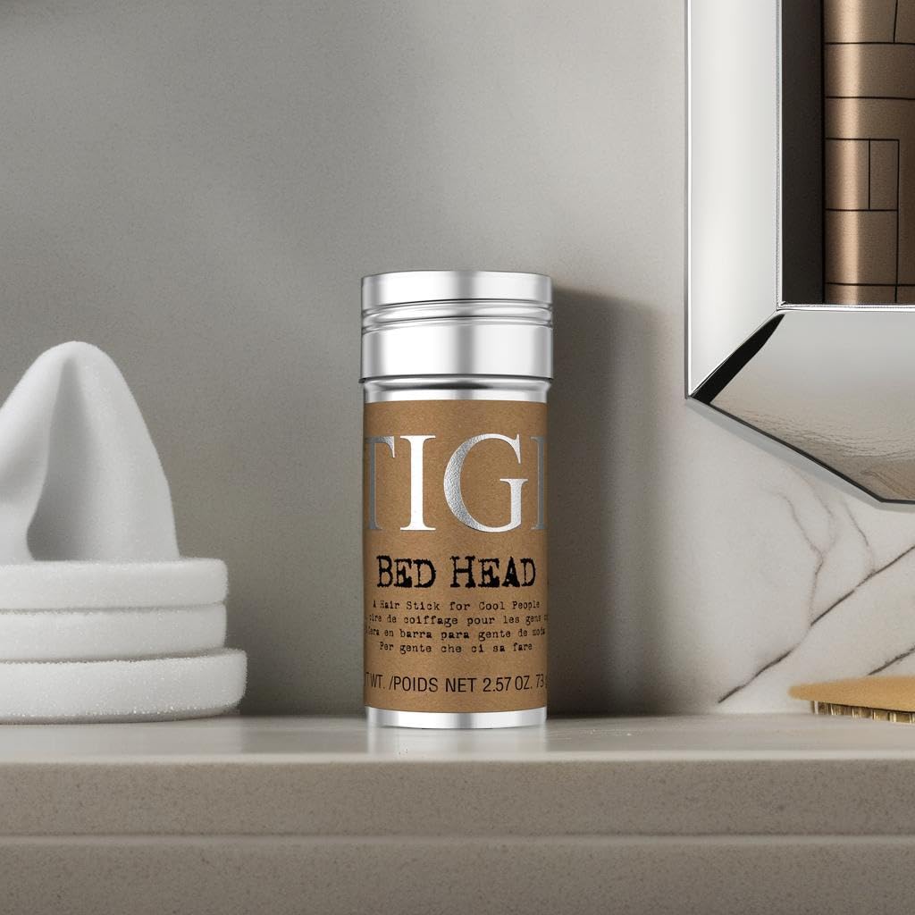 TIGI Bed Head Hair Wax Stick for slick back hair styling application