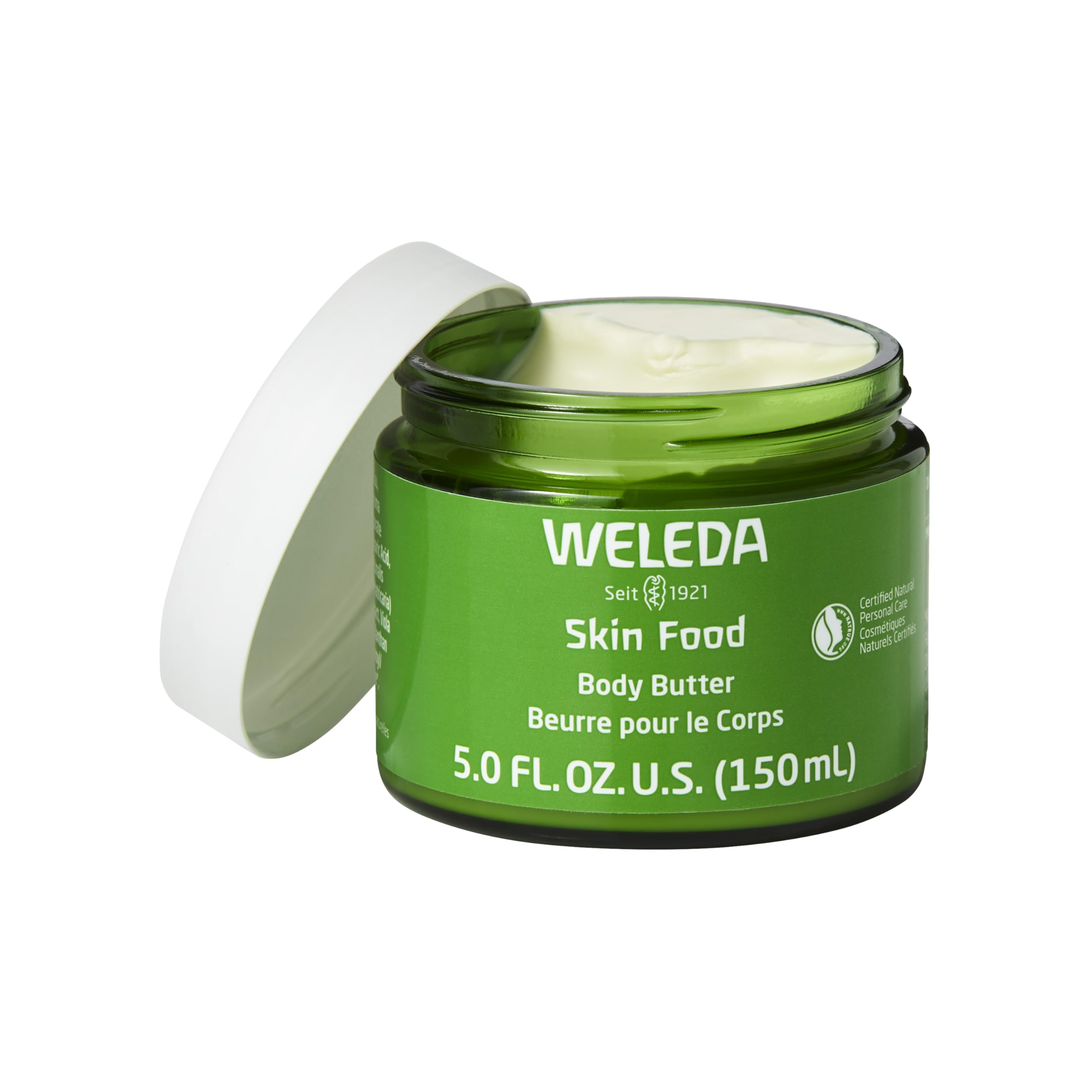 Weleda Skin Food Body Butter applied to dry skin