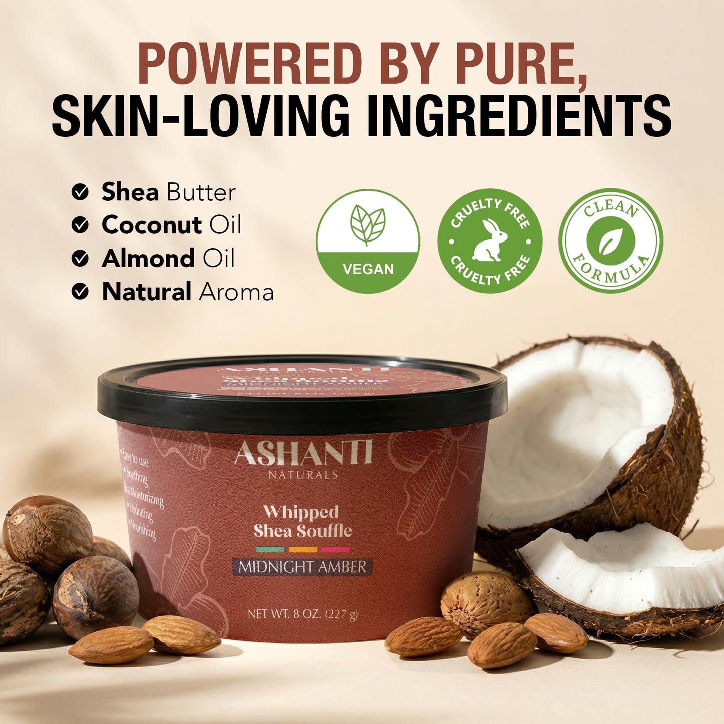 Ashanti Naturals Shea Souffle jar texture shot