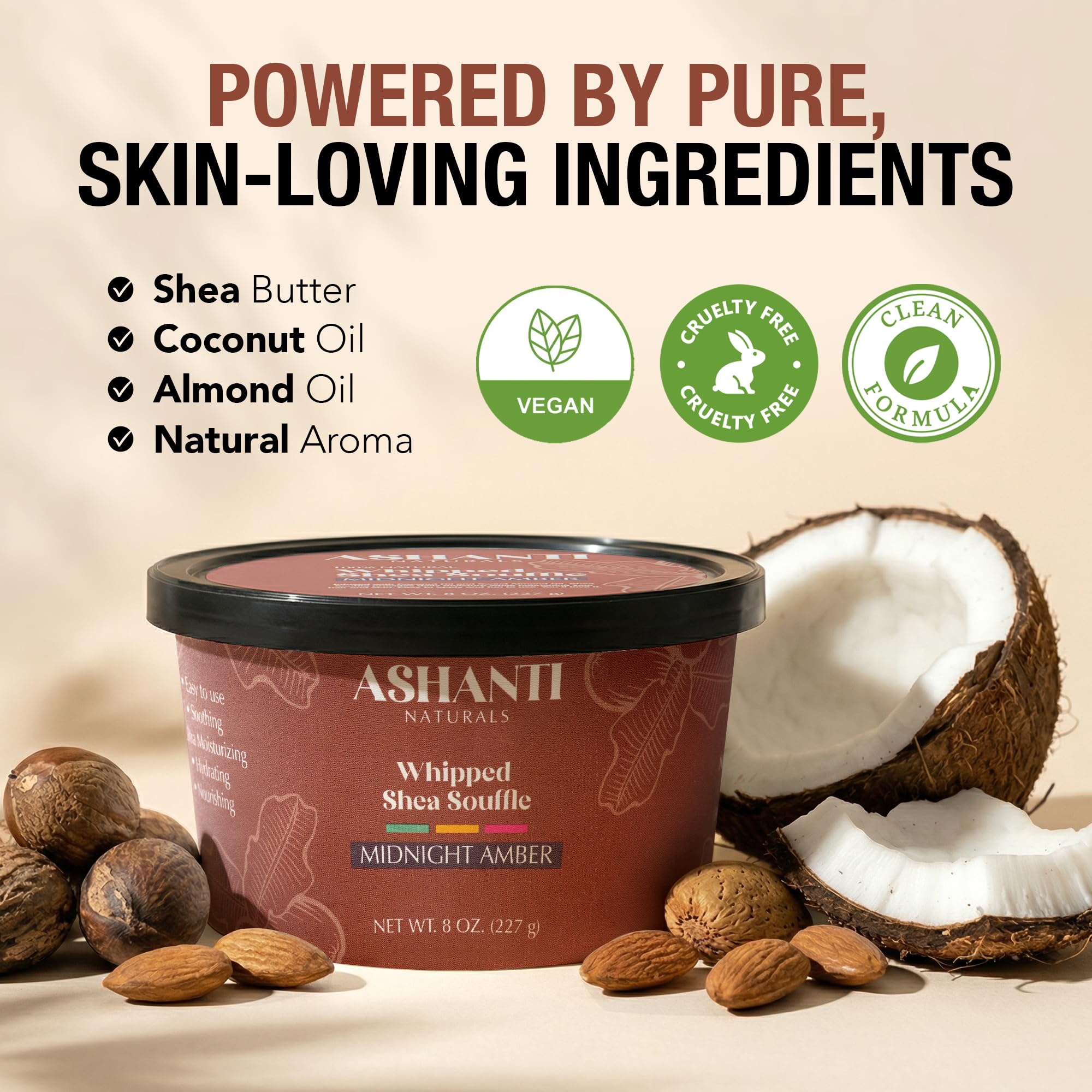 Ashanti Naturals Shea Souffle jar texture shot