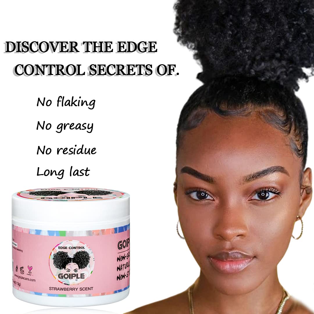 Goiple edge control wax side profile displaying product weight and packaging details