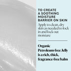 Texture of Sky Organics petroleum free jelly balm on skin