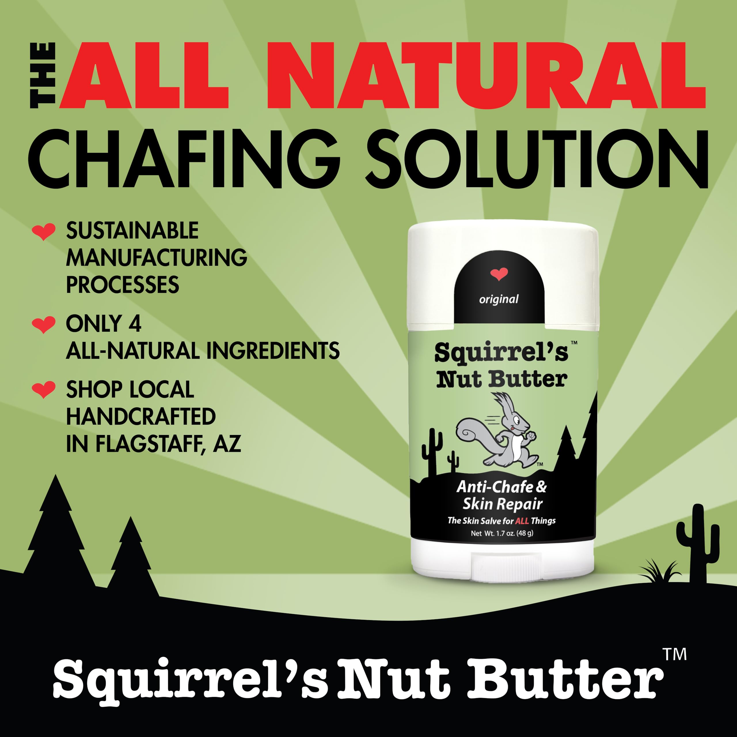 Close up of Squirrel's Nut Butter stick applicator
