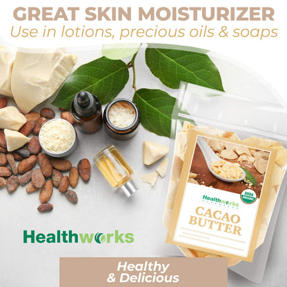 Healthworks organic cacao butter nutritional information