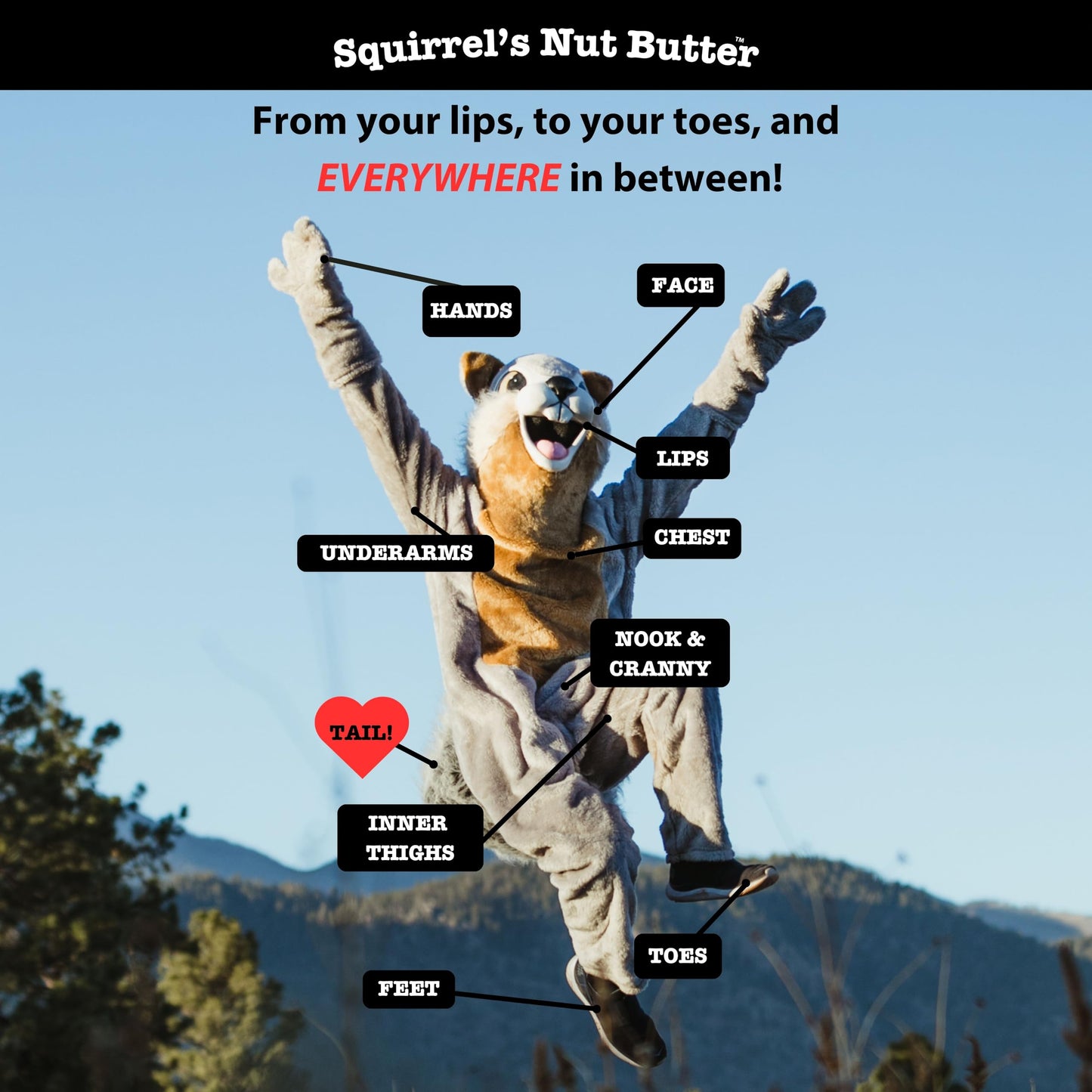 Squirrel's Nut Butter stick label details