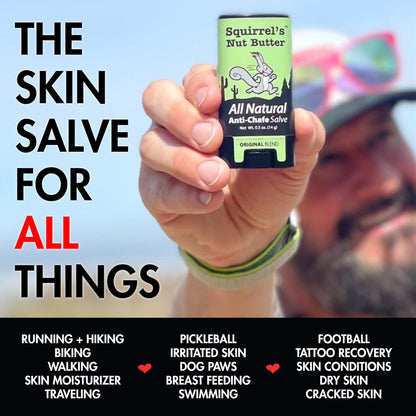 Outdoor adventure skin care anti chafing stick