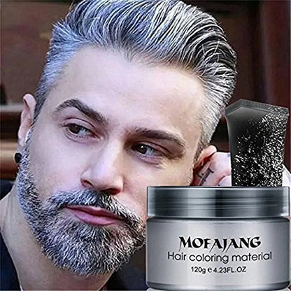 Efly grey hair dye wax packaging and ingredients label