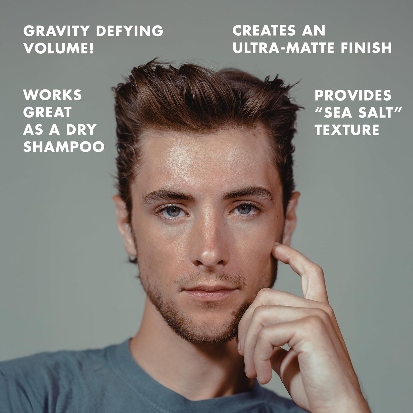 Premium high hold dry shampoo hair wax by Hanz de Fuko