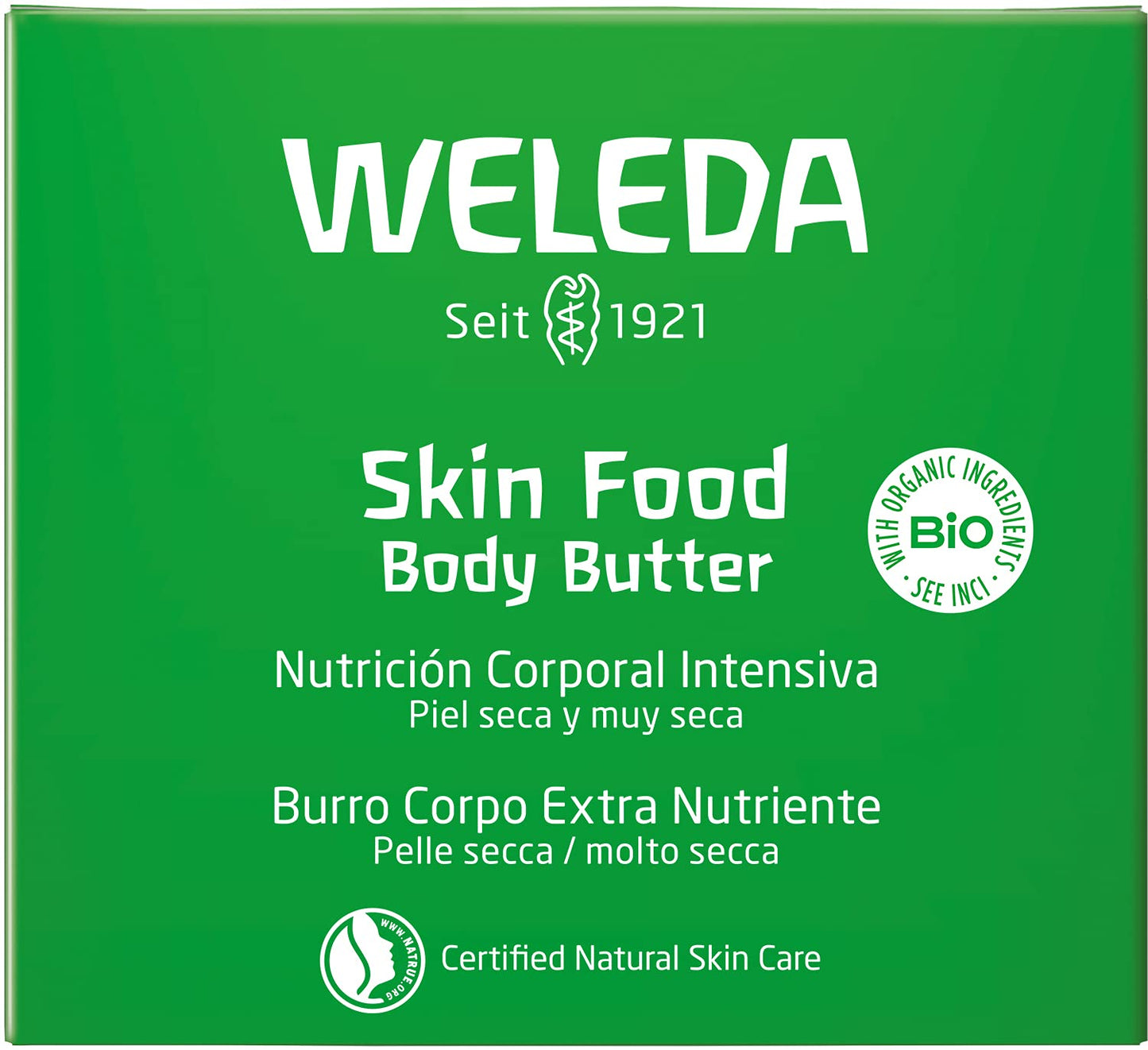 Weleda Skin Food Body Butter packaging detail