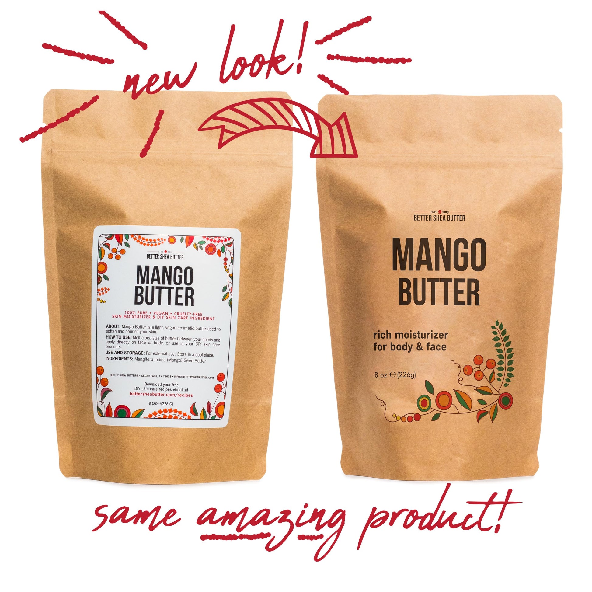 Natural mango butter being applied to dry skin
