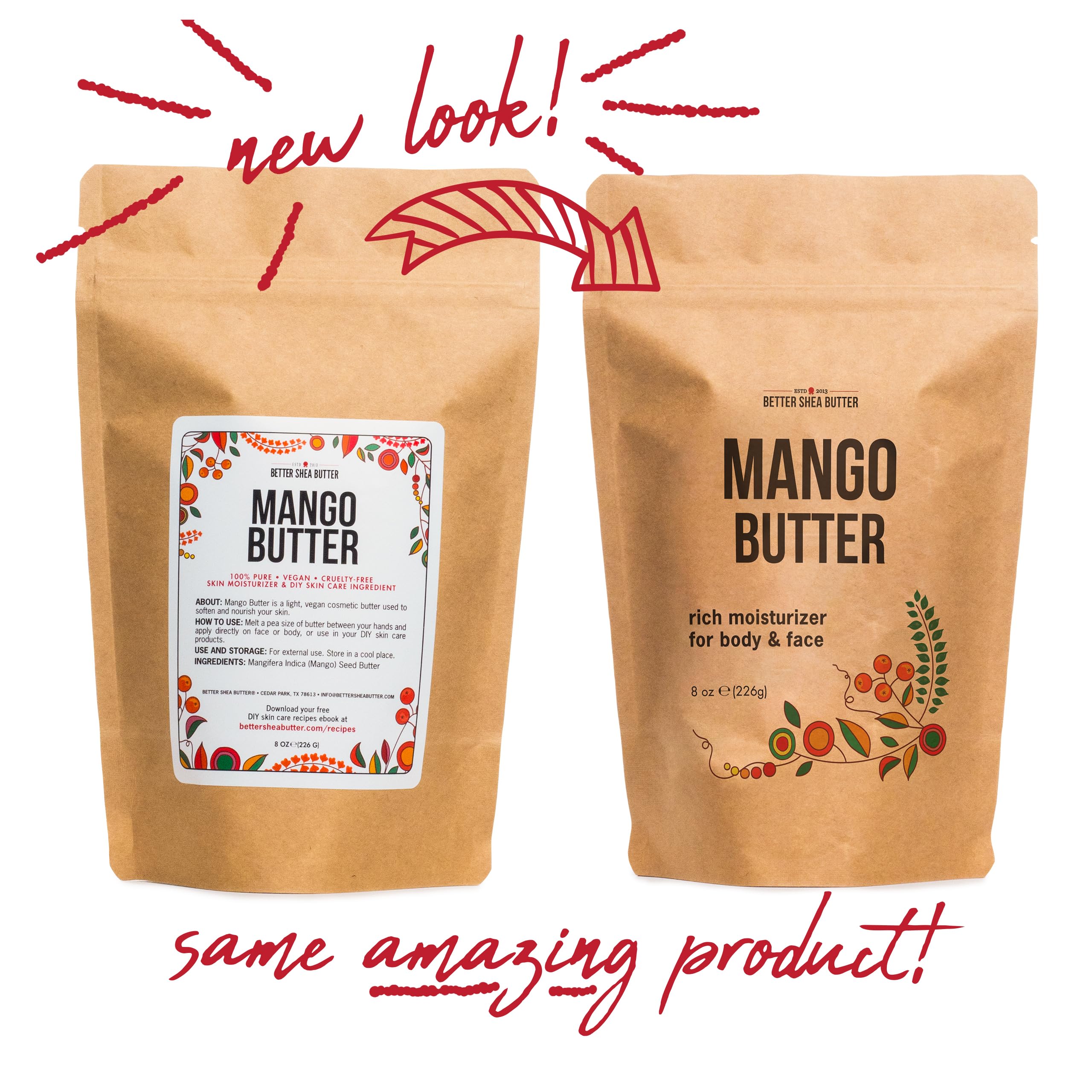 Natural mango butter being applied to dry skin