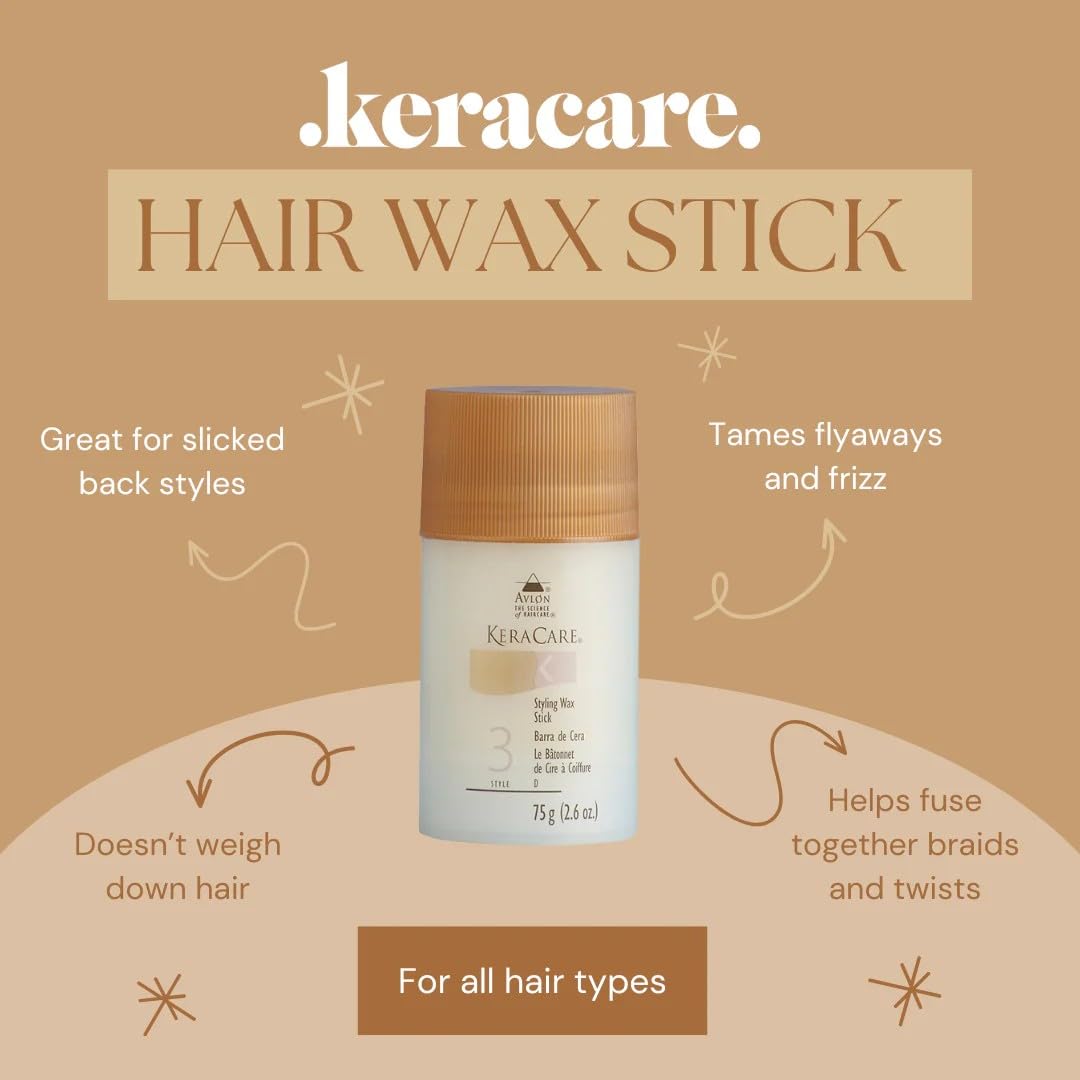 Avlon KeraCare professional hair styling wax for frizz and flyaway control