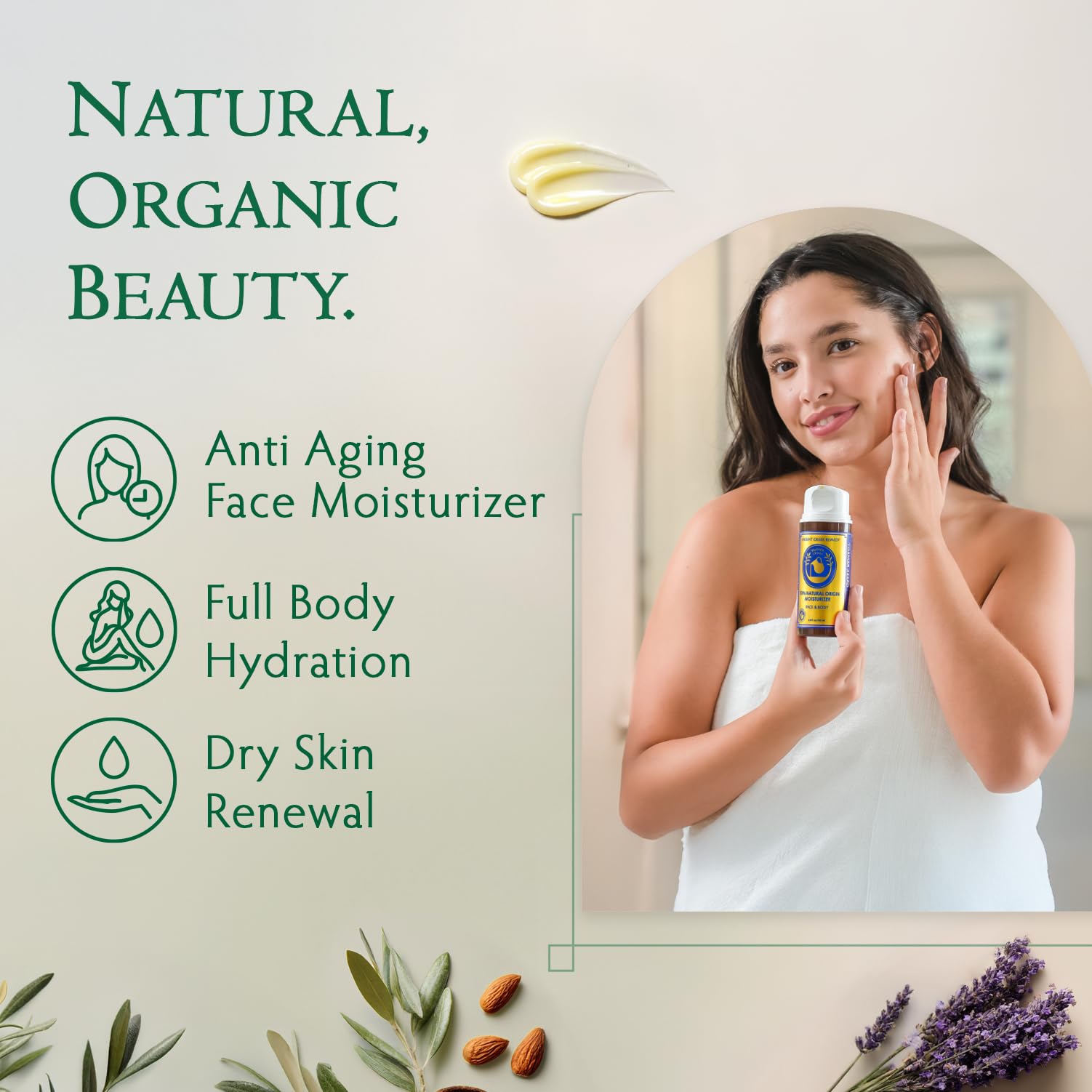 Ancient Greek Remedy moisturizer jar on clean background