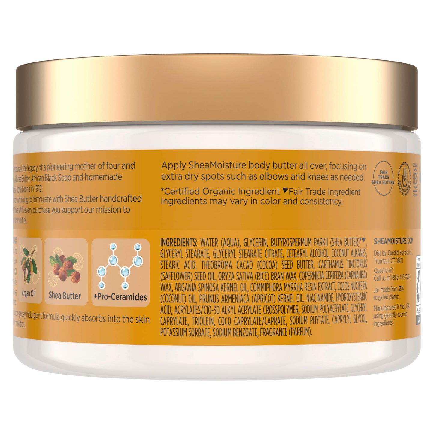 SheaMoisture Raw Shea Butter body cream texture