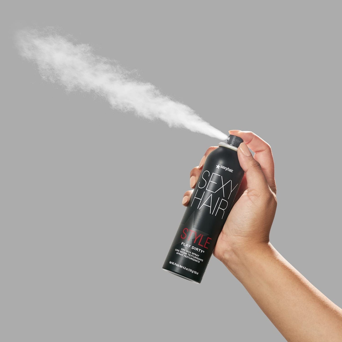Close-up of the nozzle on the non-sticky texturizing wax hairspray