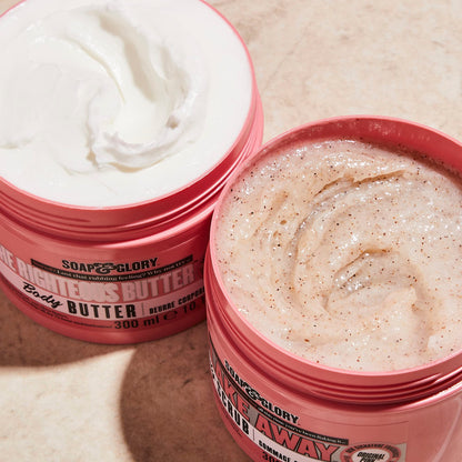 Vegan and cruelty free logo on Soap And Glory packaging