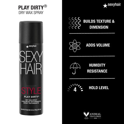 Authentic SexyHair body and dimension aerosol can for all hair types