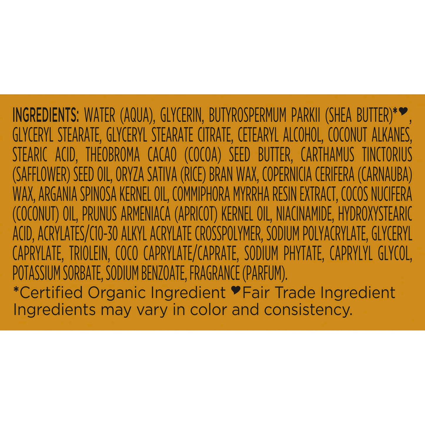 SheaMoisture body butter side profile view