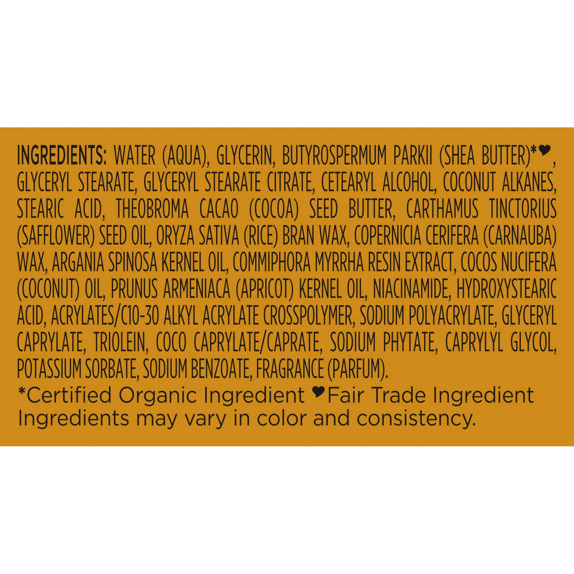SheaMoisture body butter side profile view