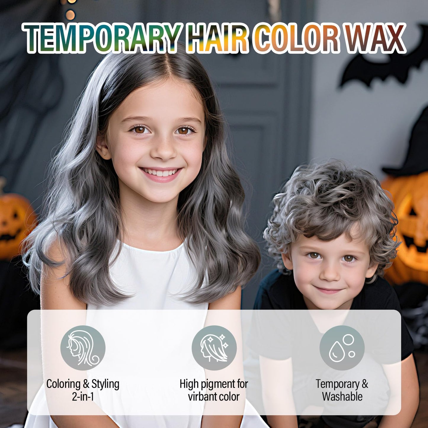 Afaraxia Temporary Silver Hair Wax texture on palm