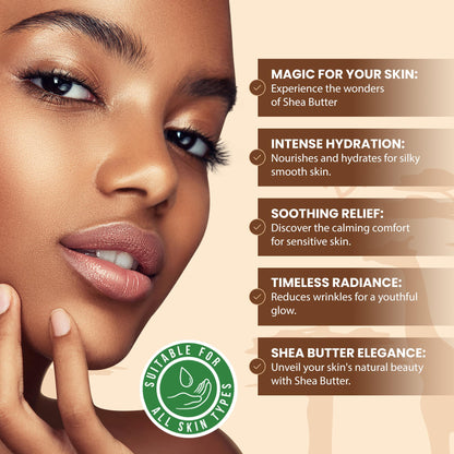 Authentic Plant Guru Grade A raw African shea butter for dry skin