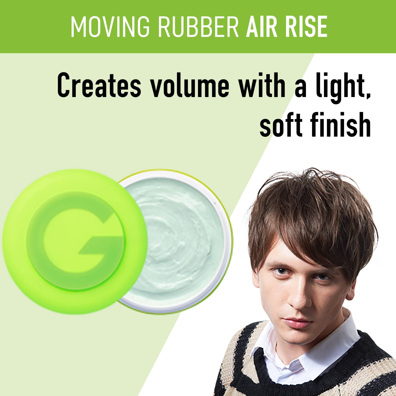 Mandom Gatsby volume and texture hair wax for men packaging