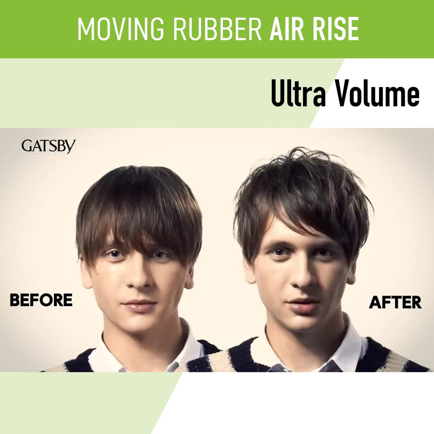 Authentic Gatsby green moving rubber hair styling cream tub lid