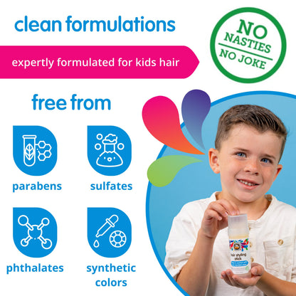 SoCozy kids hair wax stick zero parabens clean formula cap off