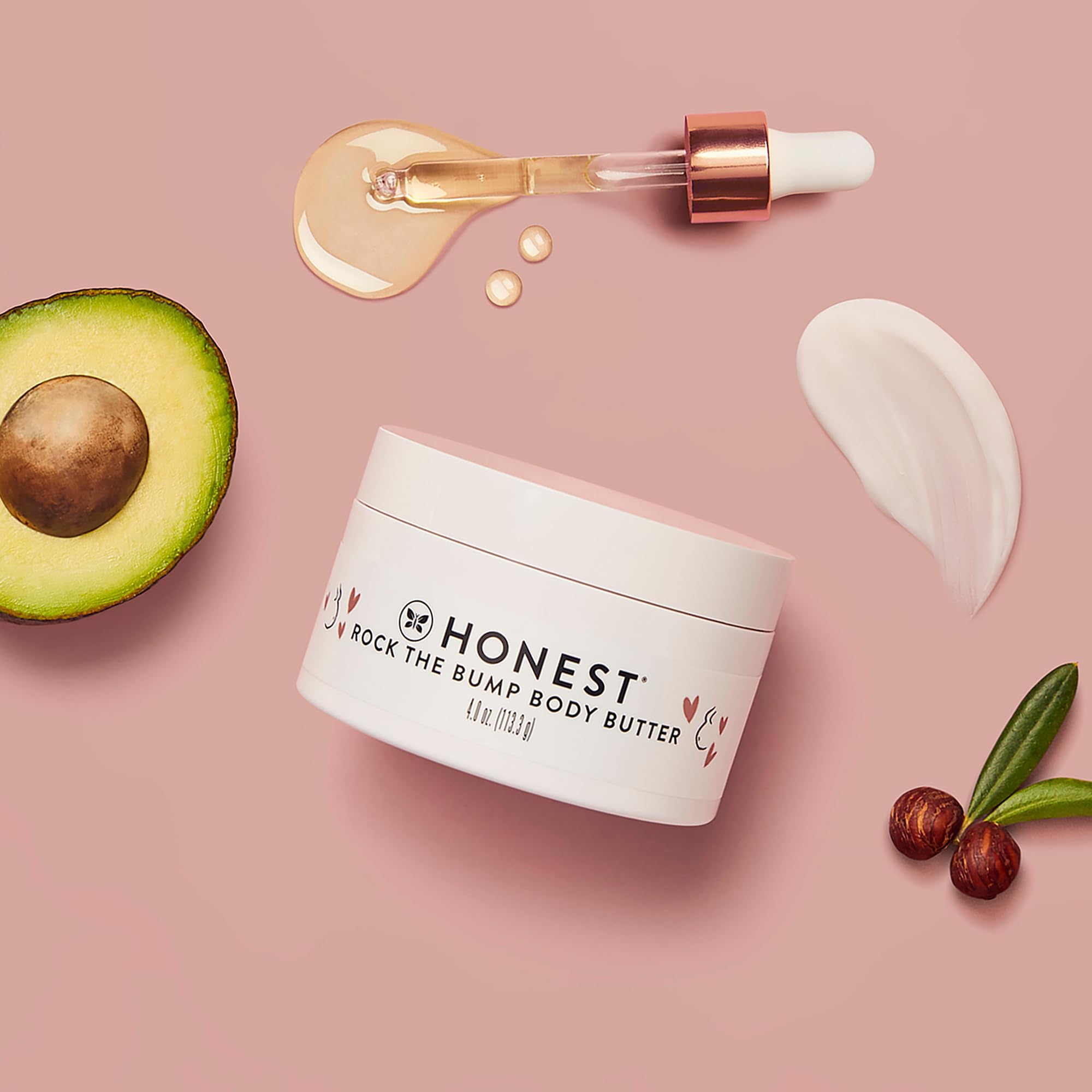 The Honest Company stretch mark cream ingredients label