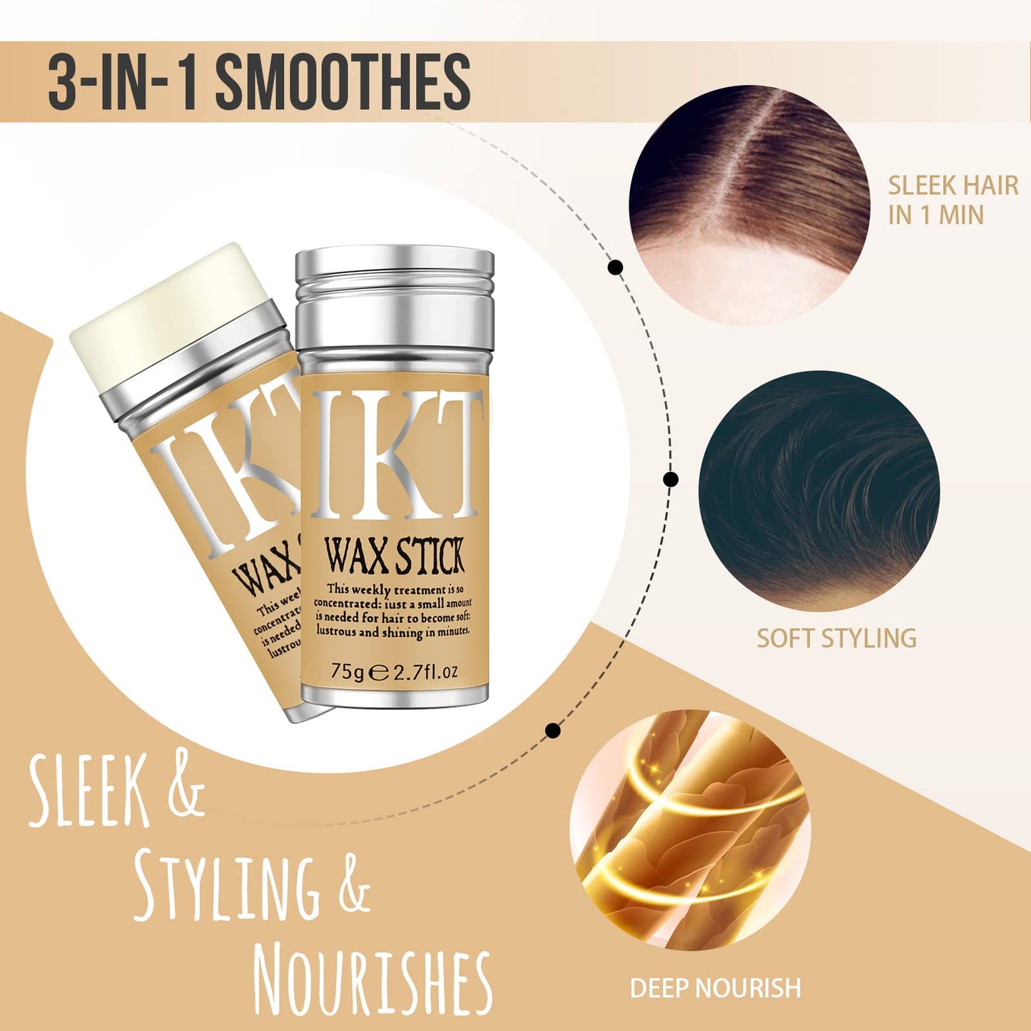 Slick back hair product for women and kids sleek ponytails