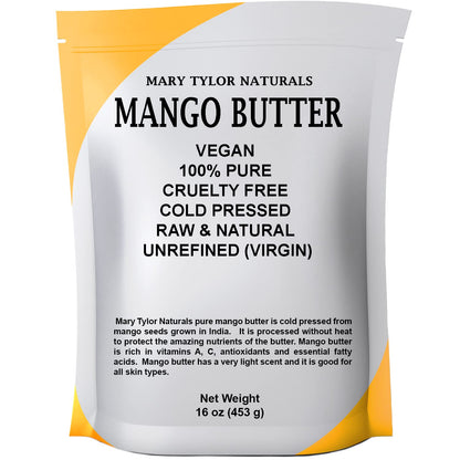 Natural mango butter for DIY body care recipes