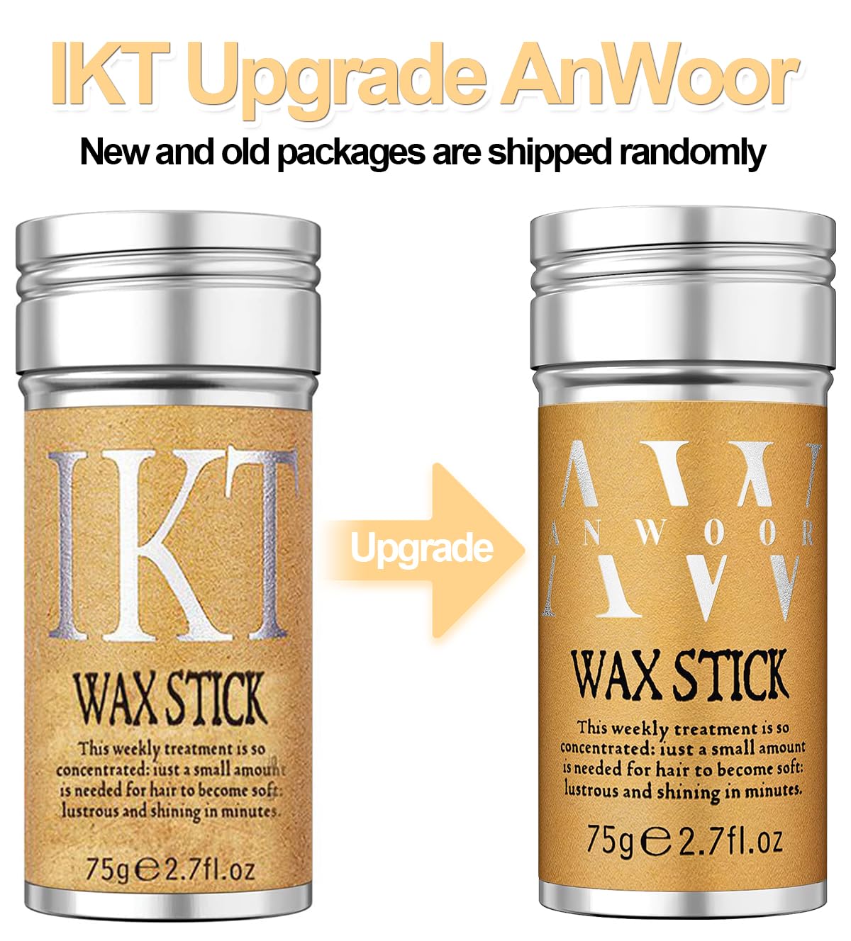 AnWoor sleek hair slick stick application on top section for updos