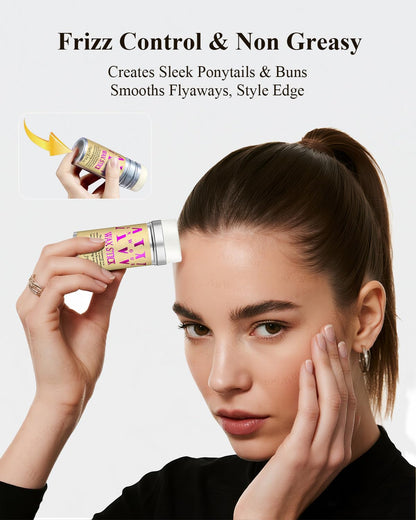 Flyaway finishing wand for baby hair smoothing and detailed styling