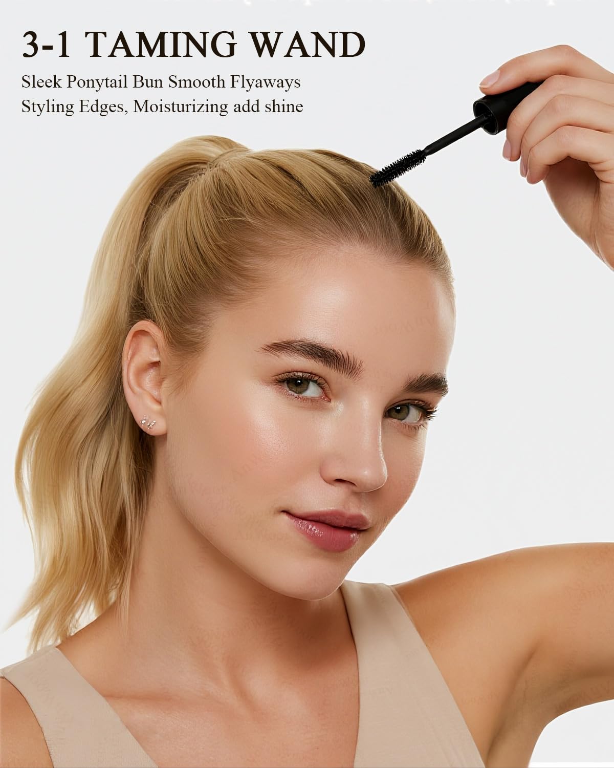 Three piece slick back hair brush kit for professional grooming