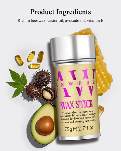 Beeswax and avocado oil infused styling stick for edge control