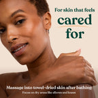 Application of The Body Shop Shea Body Butter on dry skin