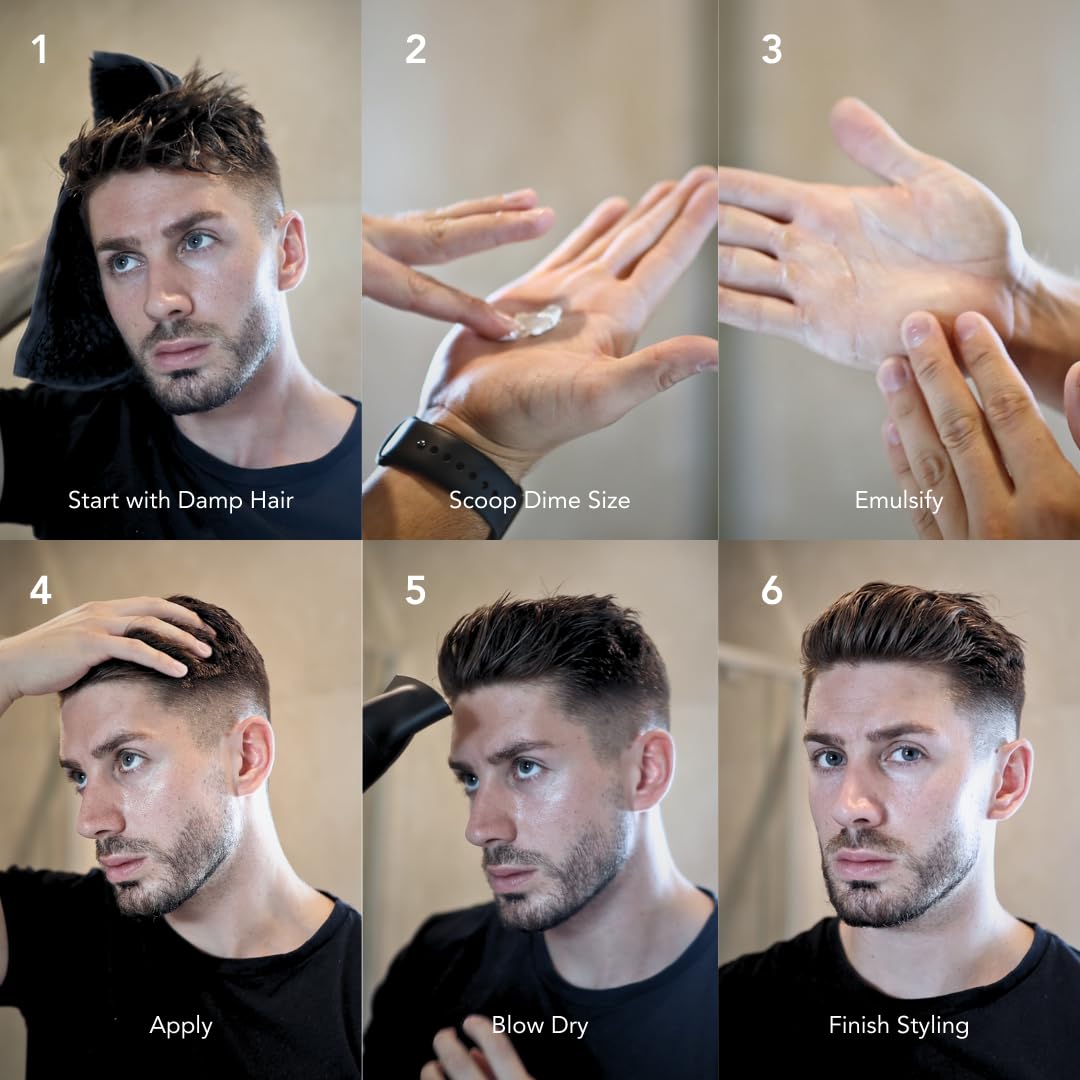 BluMaan medium high hold styling paste for texturizing short and medium hair