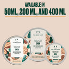 The Body Shop Shea Body Butter ingredients and 96 hour moisture claim