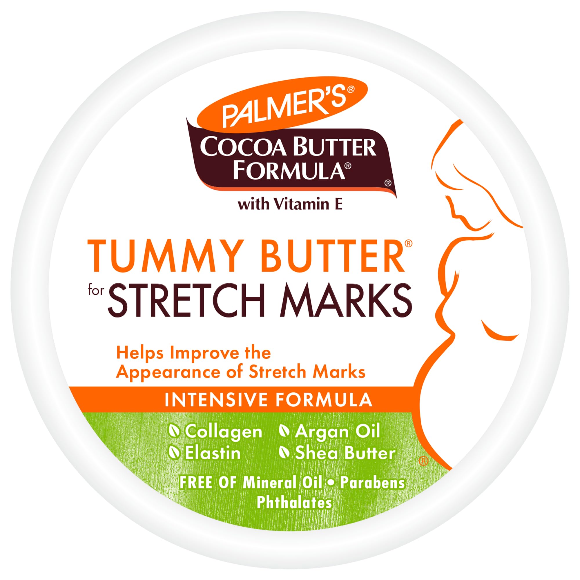 Side view of Palmer's Tummy Butter packaging
